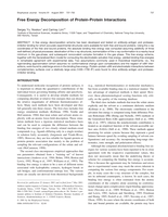 Free energy decomposition of protein-protein interactions
