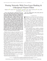 Pruning Networks with Cross-Layer Ranking & k-Reciprocal Nearest Filters