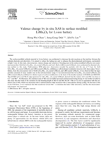 Valence change by in situ XAS in surface modified LiMn2O4 for Li-ion battery