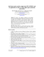 Sub femto-joule sensitive single-shot OPA-XFROG and its application in study of white-light supercontinuum generation
