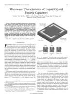 Microwave characteristics of liquid-crystal tunable capacitors