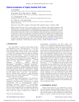 Optical properties of highly faceted ZnO rods