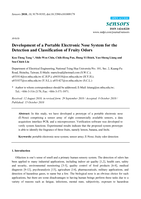 Development of a portable electronic nose system for the detection and classification of fruity odors