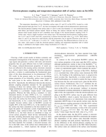Electron-phonon coupling and temperature-dependent shift of surface states on Be(1010)
