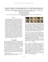 Degrade is upgrade: Learning degradation for low-light image enhancement