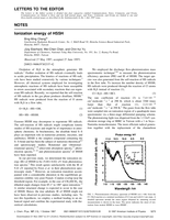 Ionization energy of HSSH