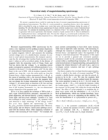 Theoretical study of magnetotunneling spectroscopy