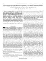 Fast coarse-to-fine video retrieval using shot-level spatio-temporal statistics