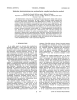 Molecular photoionization cross sections by the complex-basis-function method