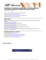 Investigation on the phosphorous interstitials in phosphorus-implanted copper indium disulfide by a simplified total energy calculation