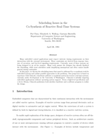 Scheduling issues in the co-Synthesis of reactive real-time systems