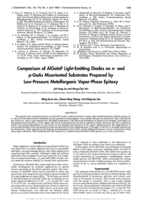 Comparison of AlGalnP Light-Emitting Diodes on n- and p-GaAs Misoriented Substrates Prepared by Low-Pressure Metallorganic Vapor-Phase Epitaxy