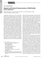 Magnetic and electrical characterizations of half-metallic Fe 3O4 nanowires