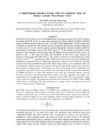 A Multi-Channel Interface Circuit with Low Substrate Noise for Surface Acoustic Wave Sensor Array