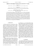 Diffusion by bond hopping of hydrogen atoms on the Si(111)-7×7 surface