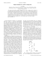 Simple mechanism for a positive exchange bias