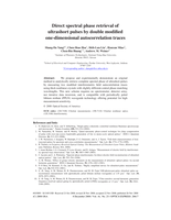 Direct spectral phase retrieval of ultrashort pulses by double modified one-dimensional autocorrelation traces
