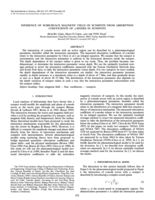 Inference of subsurface magnetic field of sunspots from absorption coefficients of p-modes in sunspots