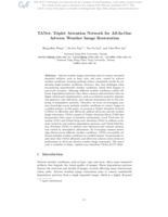 TANet: Triplet attention network for all-in-one adverse weather image restoration