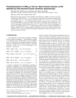 Photodissociation of HNO3 at 193 nm: Near-infrared emission of NO detected by time-resolved Fourier transform spectroscopy
