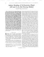 Indirect Bonding Of Ni-Electroless Plated A1N And Cu By Hot Pressing Method