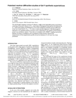 Polarized neutron diffraction studies of Gd-Y synthetic superlattices
