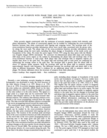 A study of sunspots with phase time and travel time of p-mode waves in acoustic imaging