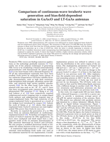 Comparison of continuous-wave terahertz wave generation and bias-field-dependent saturation in GaAs:O and LT-GaAs antennas