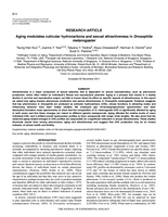 Aging modulates cuticular hydrocarbons and sexual attractiveness in Drosophila melanogaster
