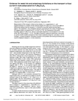 Evidence for weak link and anisotropy limitations on the transport critical current in bulk polycrystalline Y1Ba2Cu3O x
