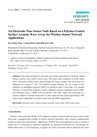 An electronic-nose sensor node based on a polymer-coated surface acoustic wave array for wireless sensor network applications
