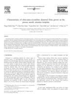 Characteristics of ultra-nano-crystalline diamond films grown on the porous anodic alumina template