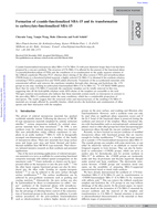 Formation of cyanide-functionalized SBA-15 and its transformation to carboxylate-functionalized SBA-15