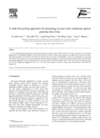 A real-time poling approach for preparing second-order nonlinear optical polymer thin films