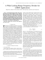 A wide locking-range frequency divider for LMDS applications