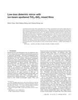 Low-loss dielectric mirror with ion-beam-sputtered TiO2-SiO2 mixed films