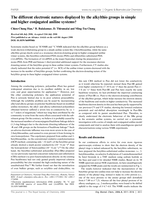 The different electronic natures displayed by the alkylthio groups in simple and higher conjugated aniline systems