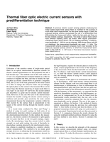 Thermal fiber optic electric current sensors with predifferentiation technique