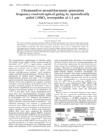 Ultrasensitive second-harmonic generation frequency-resolved optical gating by aperiodically poled LiNbO3 waveguides at 1.5 μm