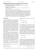 Photoionization spectrum and ionization energy of CH3SCl