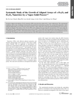 Systematic study of the growth of aligned arrays of α-Fe 2O3 and Fe3O4 nanowires by a vapor-solid process