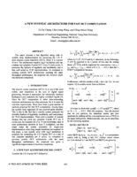A new systolic architecture for fast DCT computation