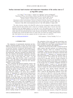 Surface electronic band structure and temperature dependence of the surface state at Ā on Mg (10 1̄ 0) surface