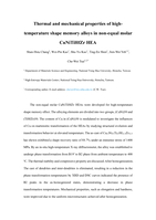 Thermal and mechanical properties of high-temperature shape memory alloys in non-equal molar CuNiTiHfZr HEA(Invited Speaker)