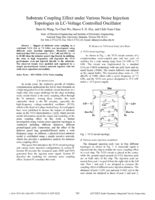 Substrate coupling effect under various noise injection topologies in LC-voltage controlled oscillator