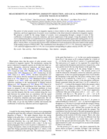 Measurements of absorption, emissivity reduction, and local suppression of solar acoustic waves in sunspots