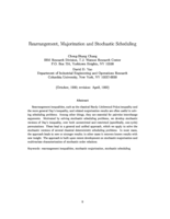 Rearrangement, Majorization and Stochastic Scheduling