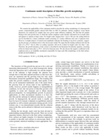 Continuum model description of thin-film growth morphology