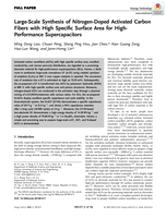 Large-Scale Synthesis of Nitrogen-Doped Activated Carbon Fibers with High Specific Surface Area for High- Performance Supercapacitors