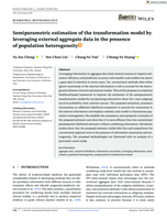 Semiparametric estimation of the transformation model by leveraging external aggregate data in the presence of population heterogeneity